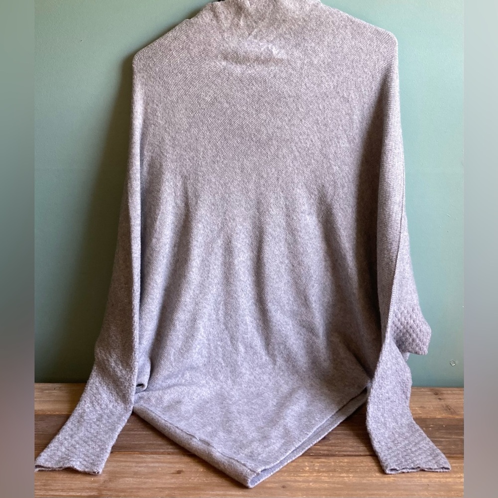 Jaki London Asymmetric Draped Seamless Knit Sweater